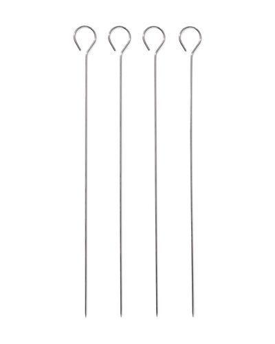 4er-Pack Grillspie&szlig;e, Edelstahl, 30 cm - 41820377 - HEMA