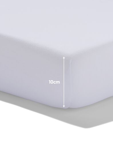 drap-housse surmatelas 180x200cm coton h&ocirc;tel percale blanc - 5190135 - HEMA