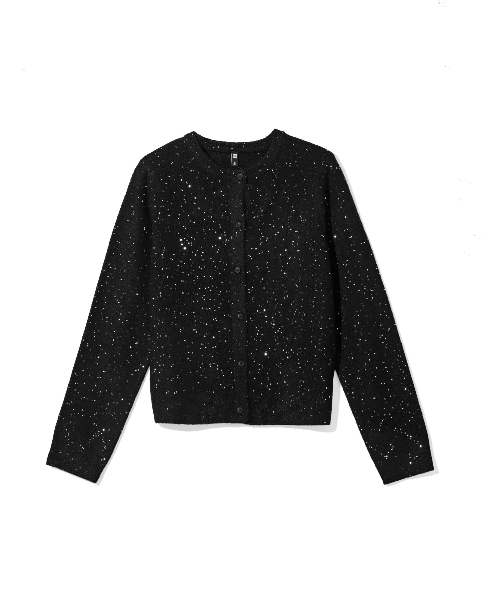 cardigan femme Gia paillettes noir noir - 36205840BLACK - HEMA