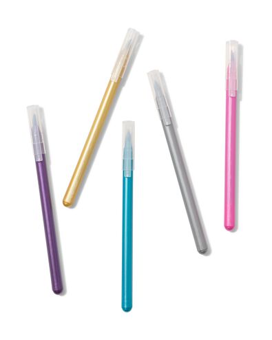 Metallic-Pinselstifte &ndash; 5 St&uuml;ck - 14404003 - HEMA