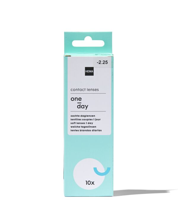 10&nbsp;lentilles de contact journali&egrave;res souples -2.25 - 11973245 - HEMA