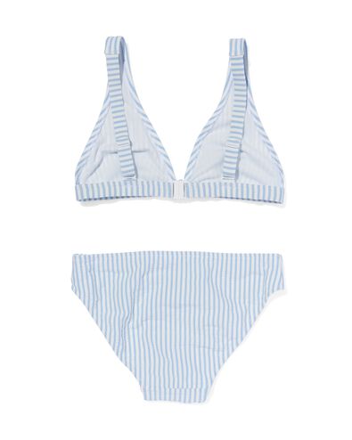 Kinder-Bikini, Streifen hellblau hellblau - 22209630LIGHTBLUE - HEMA