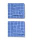 2 lavettes 30x30 coton bleu - 5450052 - HEMA