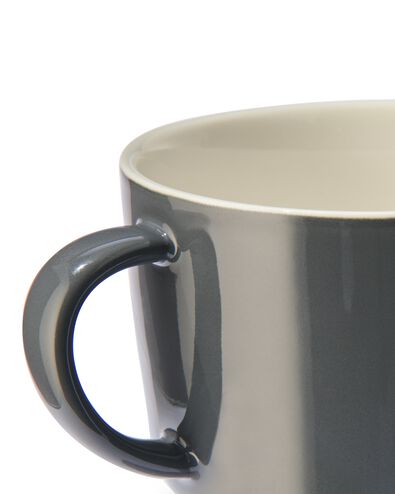 mug à cappuccino - 330 ml - Chicago - gris foncé - 9680053 - HEMA