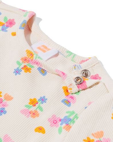 t-shirts b&eacute;b&eacute; c&ocirc;tel&eacute;s fleurs - lot de 2 violet violet - 33066370PURPLE - HEMA