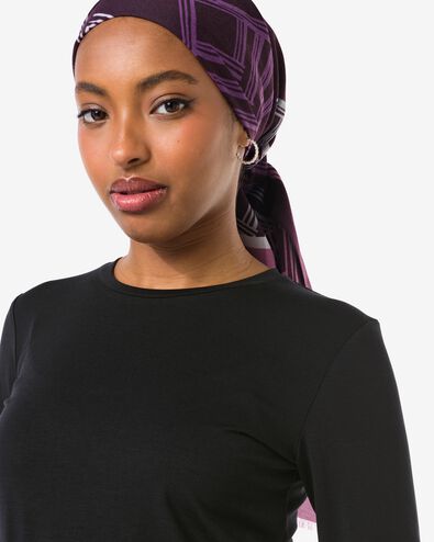 Damen-T-Shirt Lona, Jersey schwarz schwarz - 36206570BLACK - HEMA