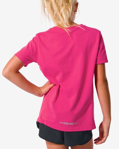t-shirt de sport enfant sans coutures rose 134/140 - 36090269 - HEMA