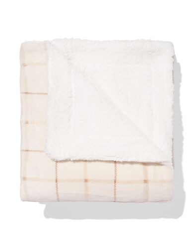 plaid 130x150cm sherpa naturel - 7325199 - HEMA