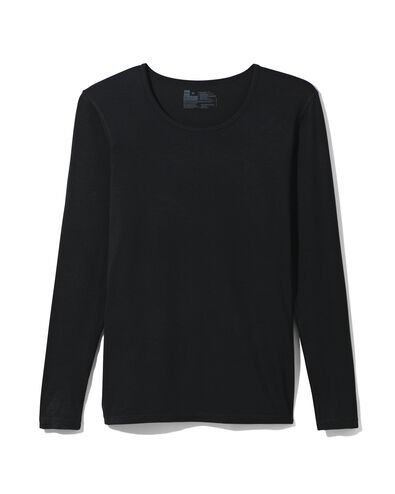 dames thermo t-shirt zwart M - 19656922 - HEMA