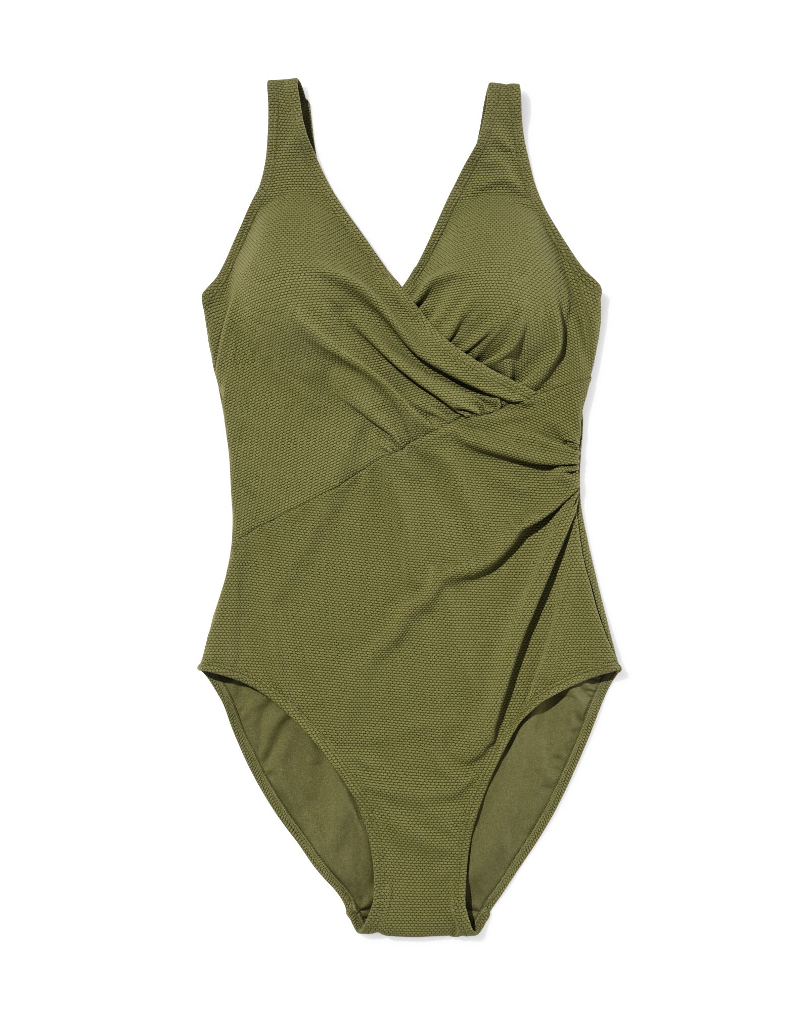 Damen-Badeanzug Fiona, figurfreundliche Passform, Strukturgewebe gr&uuml;n gr&uuml;n - 22360700GREEN - HEMA