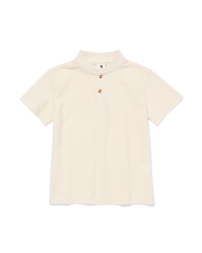Kinder-T-Shirt mit Waffelstruktur ecru ecru - 30719823ECRU - HEMA