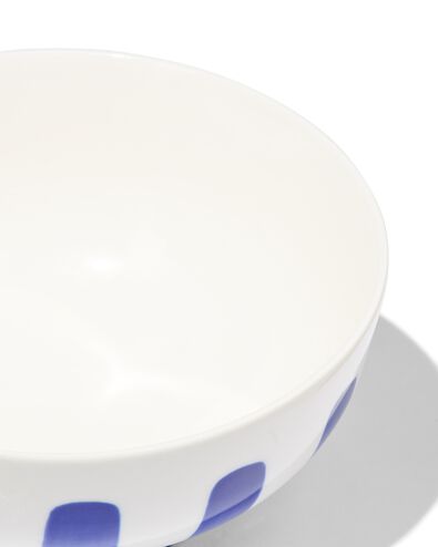 bol Ø11cm - new bone blanc et bleu - vaisselle dépareillée - 9650009 - HEMA