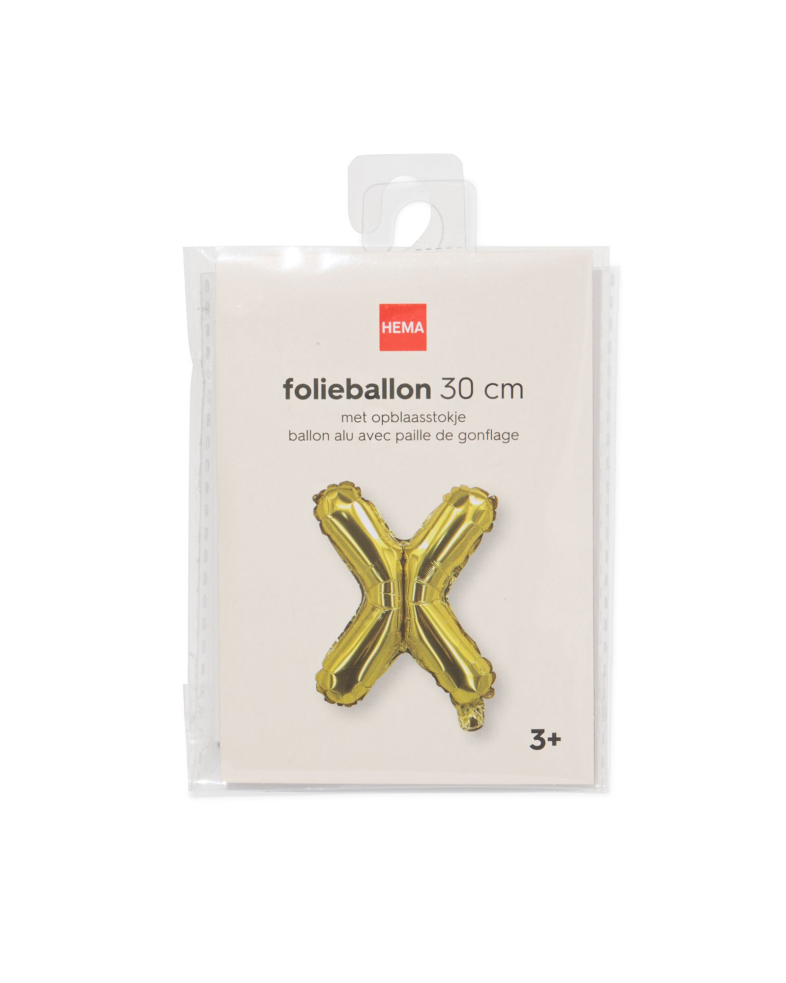 Folienballon Buchstabe X, 30 cm, Gold - 14260054 - HEMA