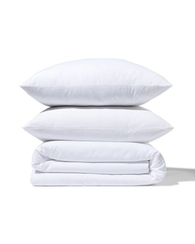 housse de couette 240x200/220 coton doux blanc - 5797024 - HEMA