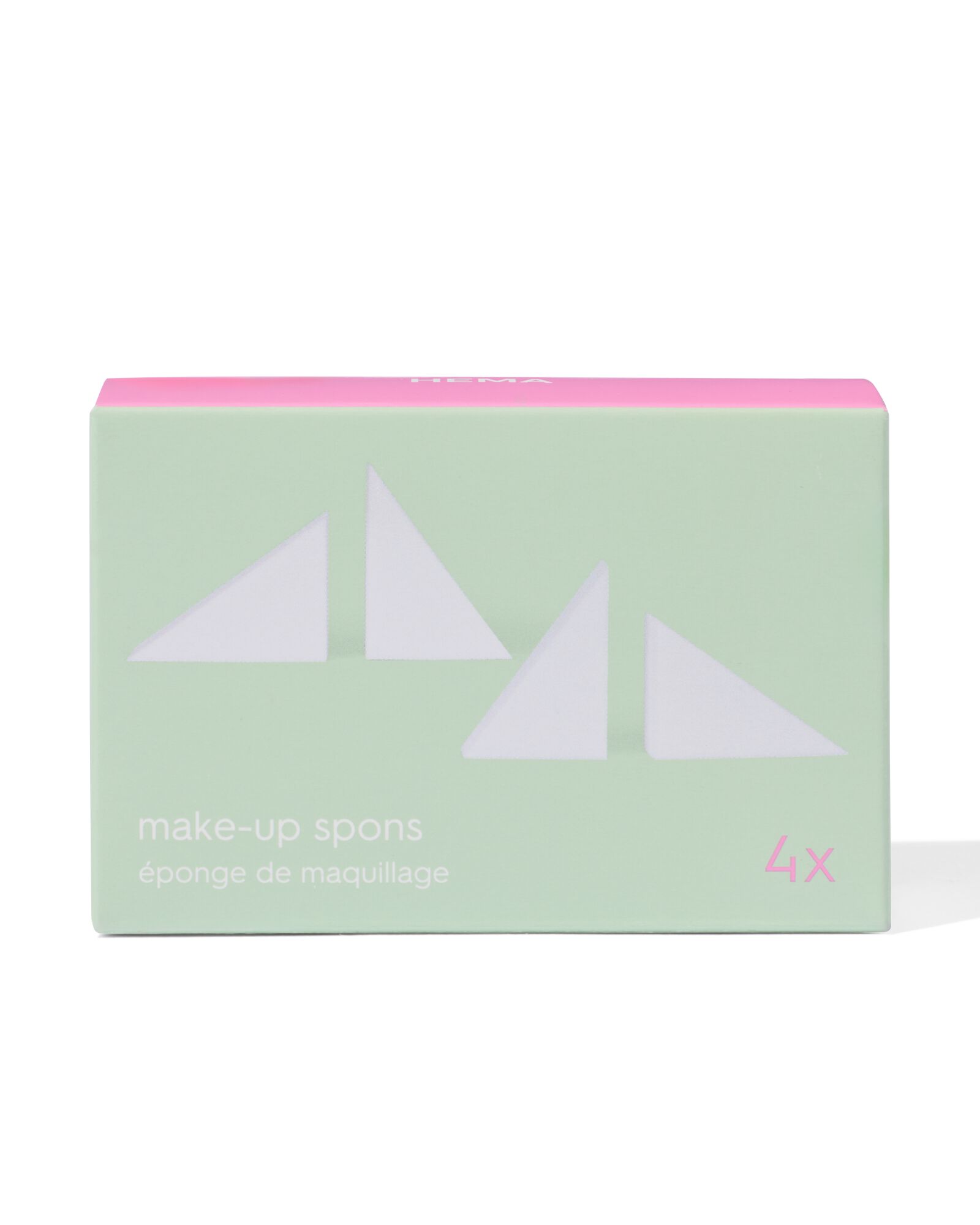 éponge de maquillage triangle - lot de 4 - 11201037 - HEMA