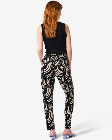 Damenhose Mila abstrakt schwarz - 36208985BLACK - HEMA