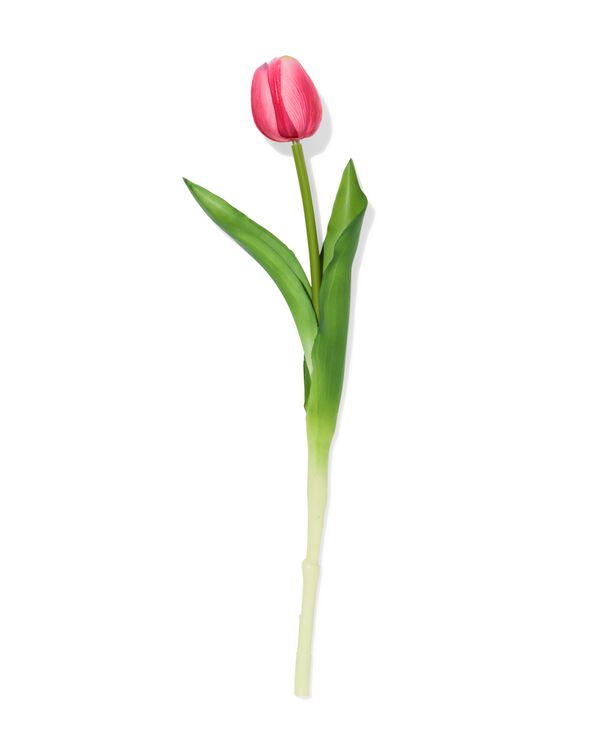 kunstbloem 34cm tulp roze - 41324071 - HEMA