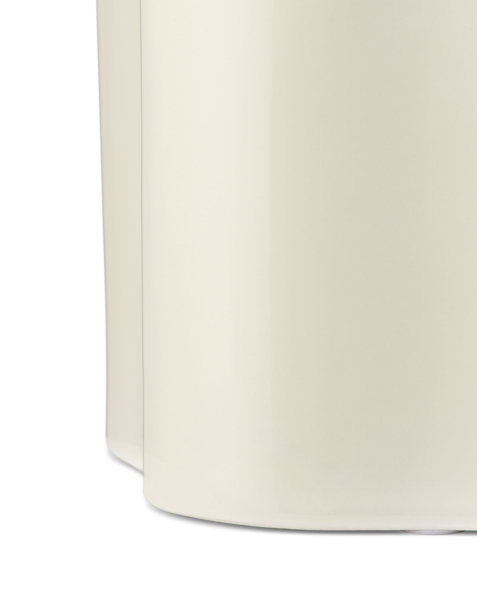 cache-pot 17,9 x 12,5 x 13,6 cm c&eacute;ramique ondul&eacute;e cr&egrave;me - 13324203 - HEMA