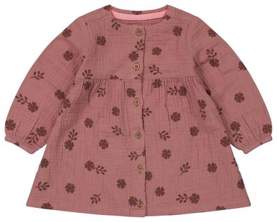 robe bébé fleurs rose - 1000024443 - HEMA