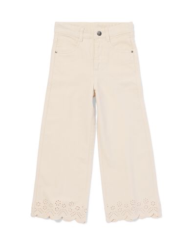 kinderbroek broderie ecru ecru - 30838503ECRU - HEMA
