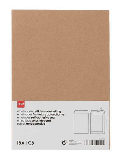 15 enveloppes C5 - 14130039 - HEMA
