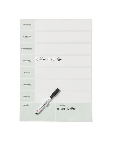Selbstklebender Wochenplaner 24 &times; 34 cm - 14803974 - HEMA