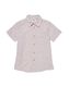 kinder overhemd linen bruin 110/116 - 30781049 - HEMA