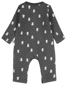 Newborn-Jumpsuit, Miffy dunkelgrau dunkelgrau - 1000028965 - HEMA