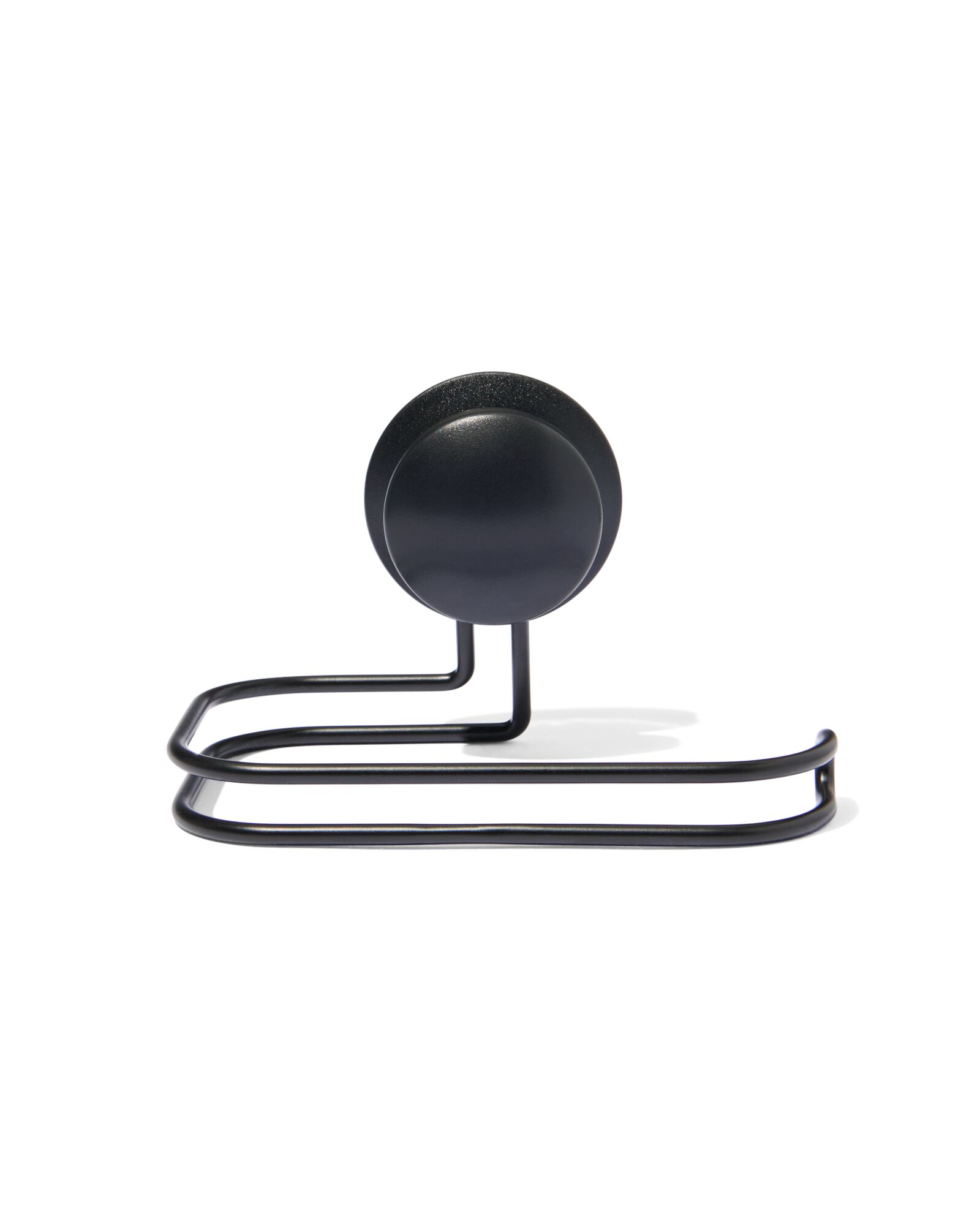porte-rouleau de papier toilette avec ventouse noir - 80330040 - HEMA