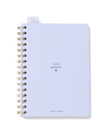 werkplanner 21x14.8cm blauw - 14103702 - HEMA
