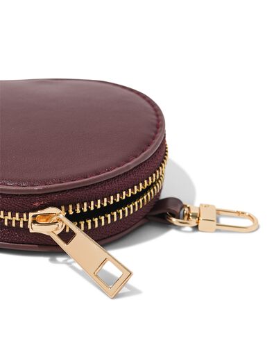 sleuteletui 13x9x9cm rond bordeauxrood - 18160014 - HEMA