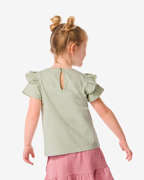Kinder-T-Shirt, Stickerei hellgrün hellgrün - 1000030788 - HEMA
