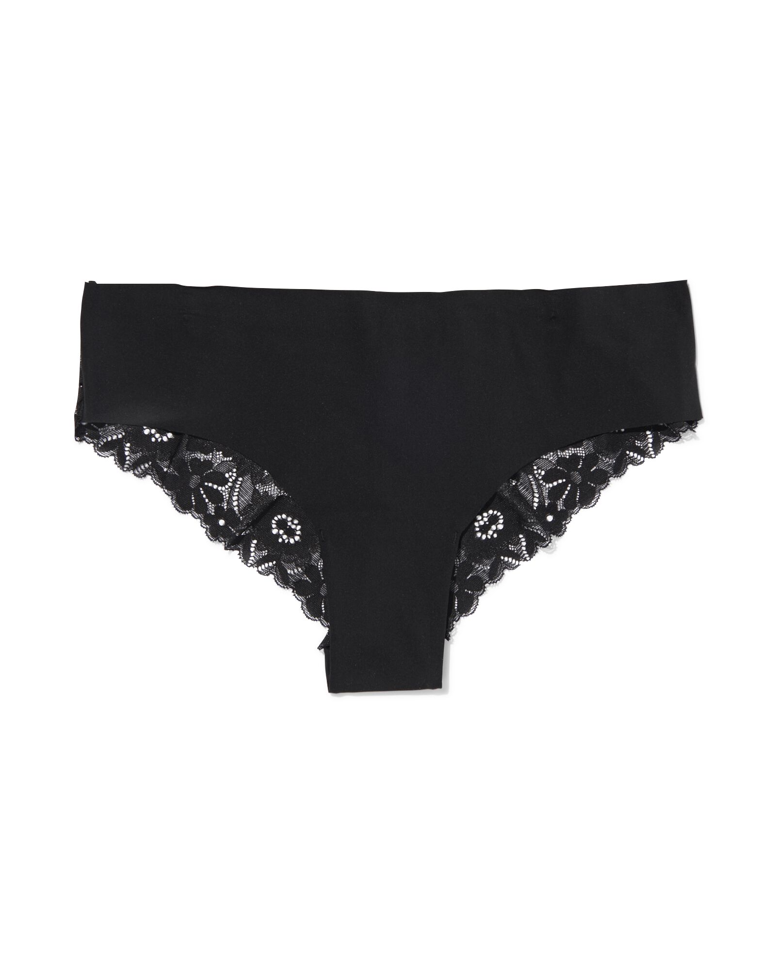 slip br&eacute;silien femme micro avec dentelle noir - 19640065BLACK - HEMA
