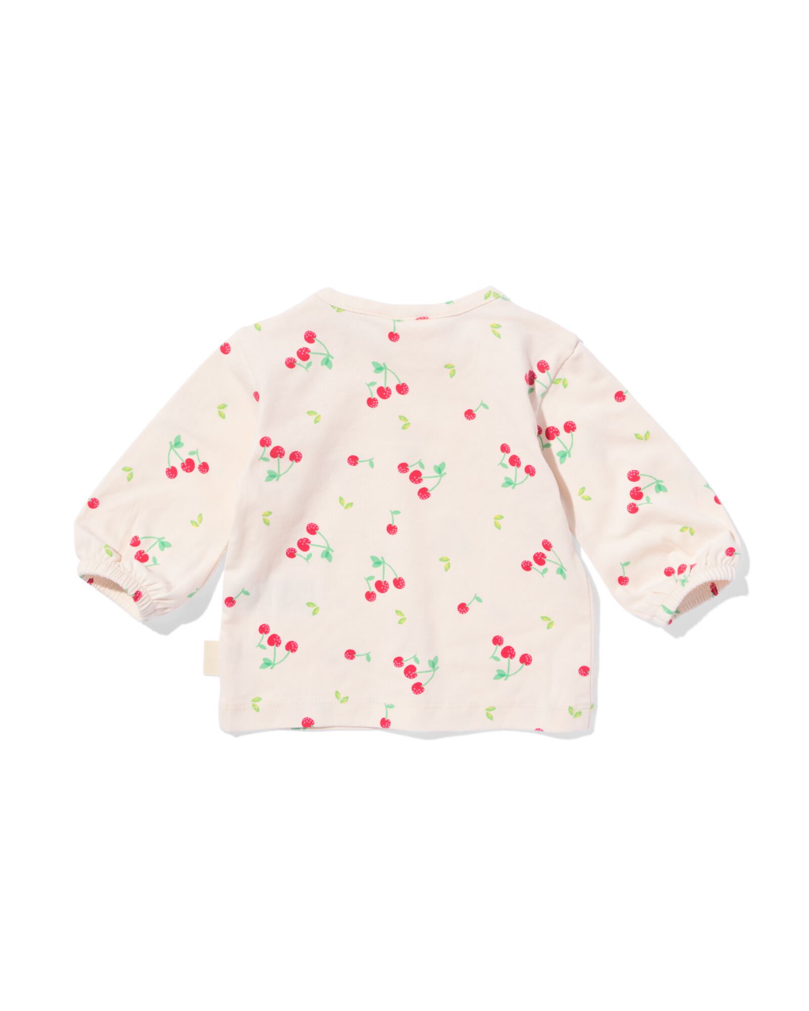 Newborn T-Shirt, Kirschen ecru ecru - 33443820ECRU - HEMA
