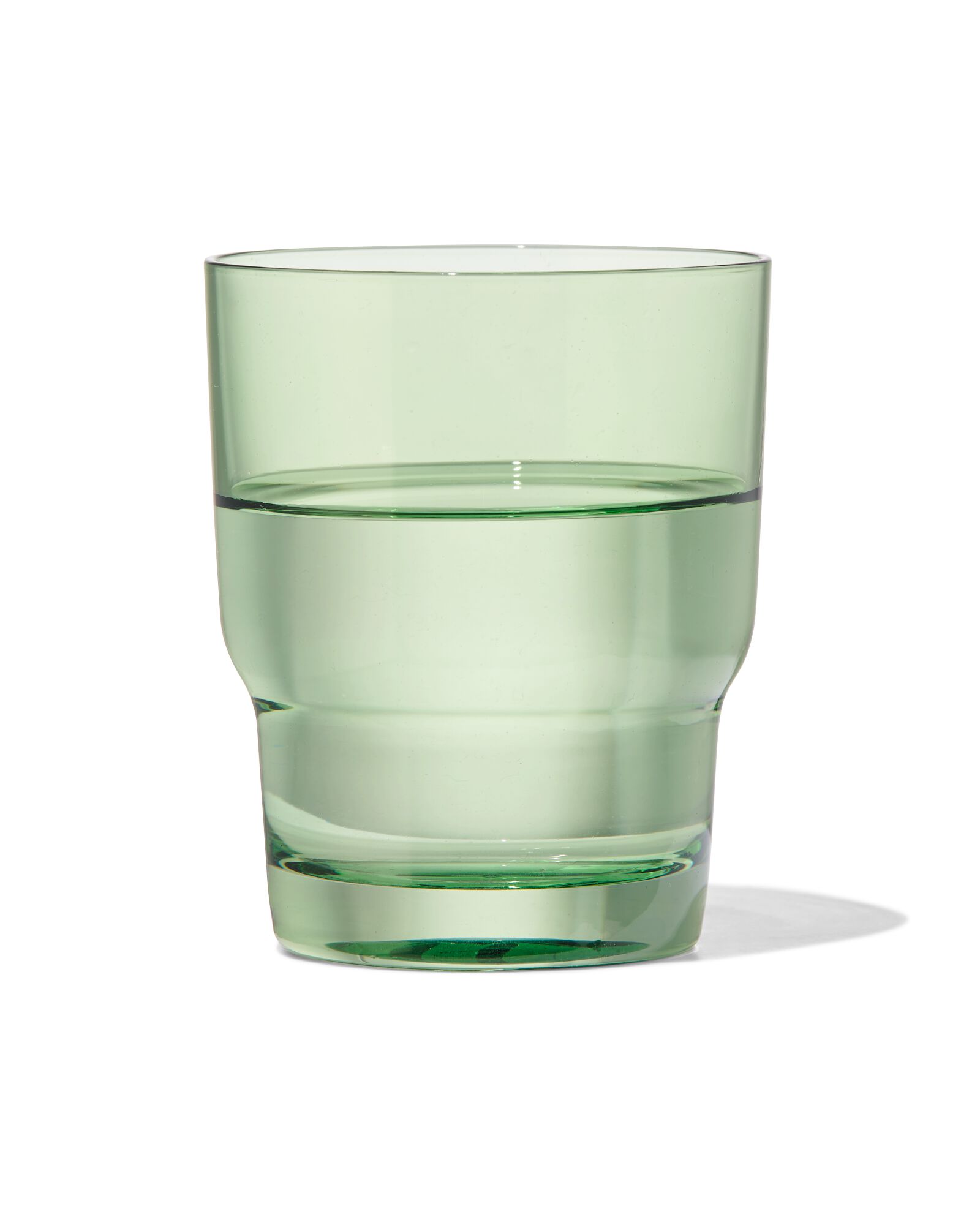 waterglas 300ml glas groen - 9401161 - HEMA