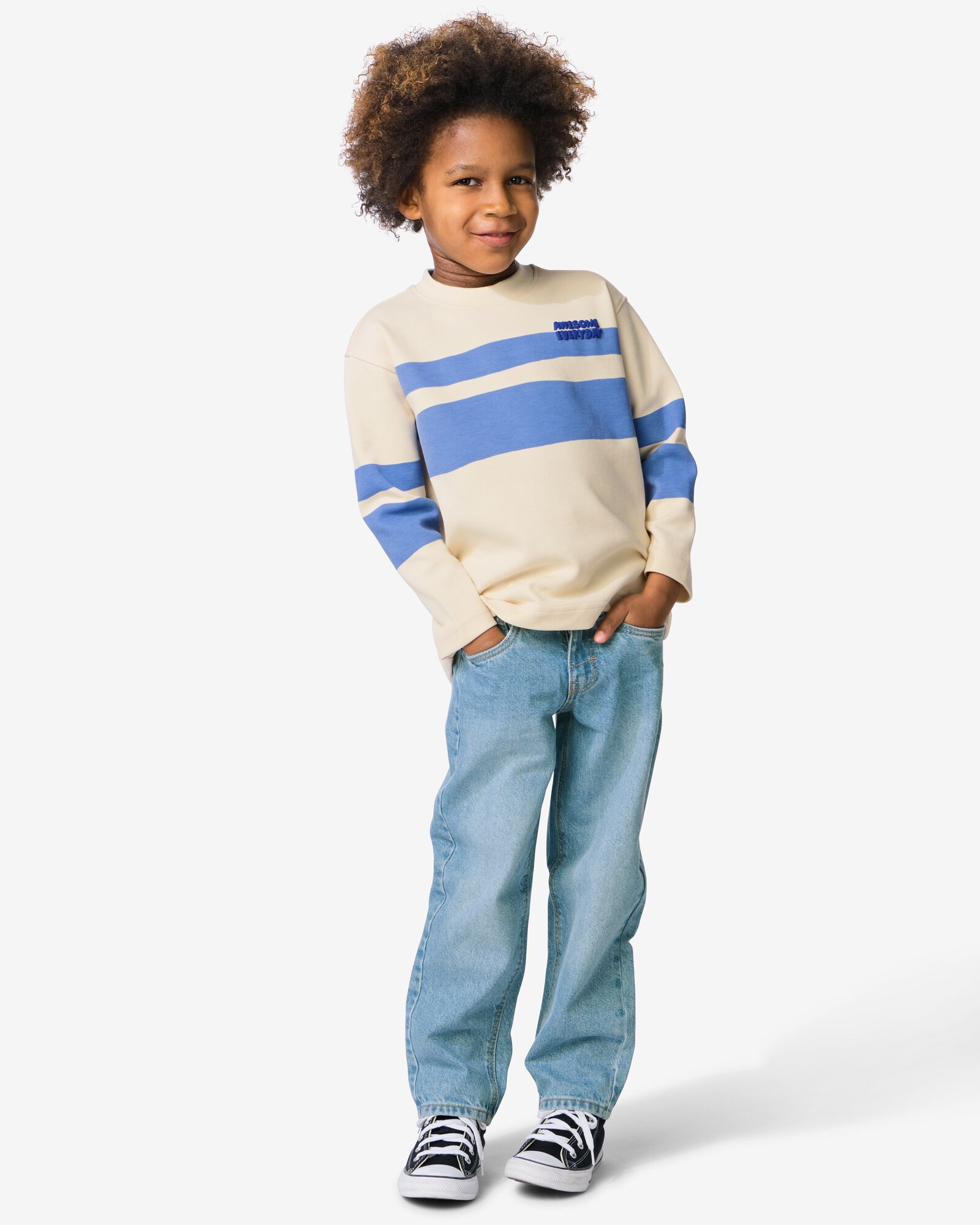 kinderbroek regular fit lichtblauw - 30710017LIGHTBLUE - HEMA