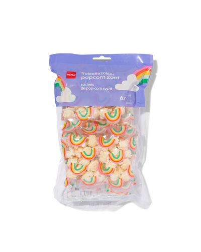 sachets de friandises popcorn sucr&eacute; - 6 pi&egrave;ces - 10200060 - HEMA