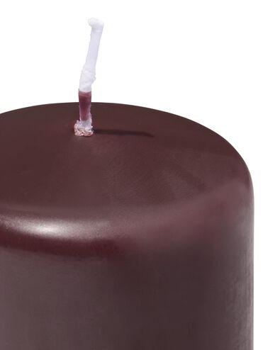 bougie pilier marron foncé 7 x 9 - 13509045 - HEMA