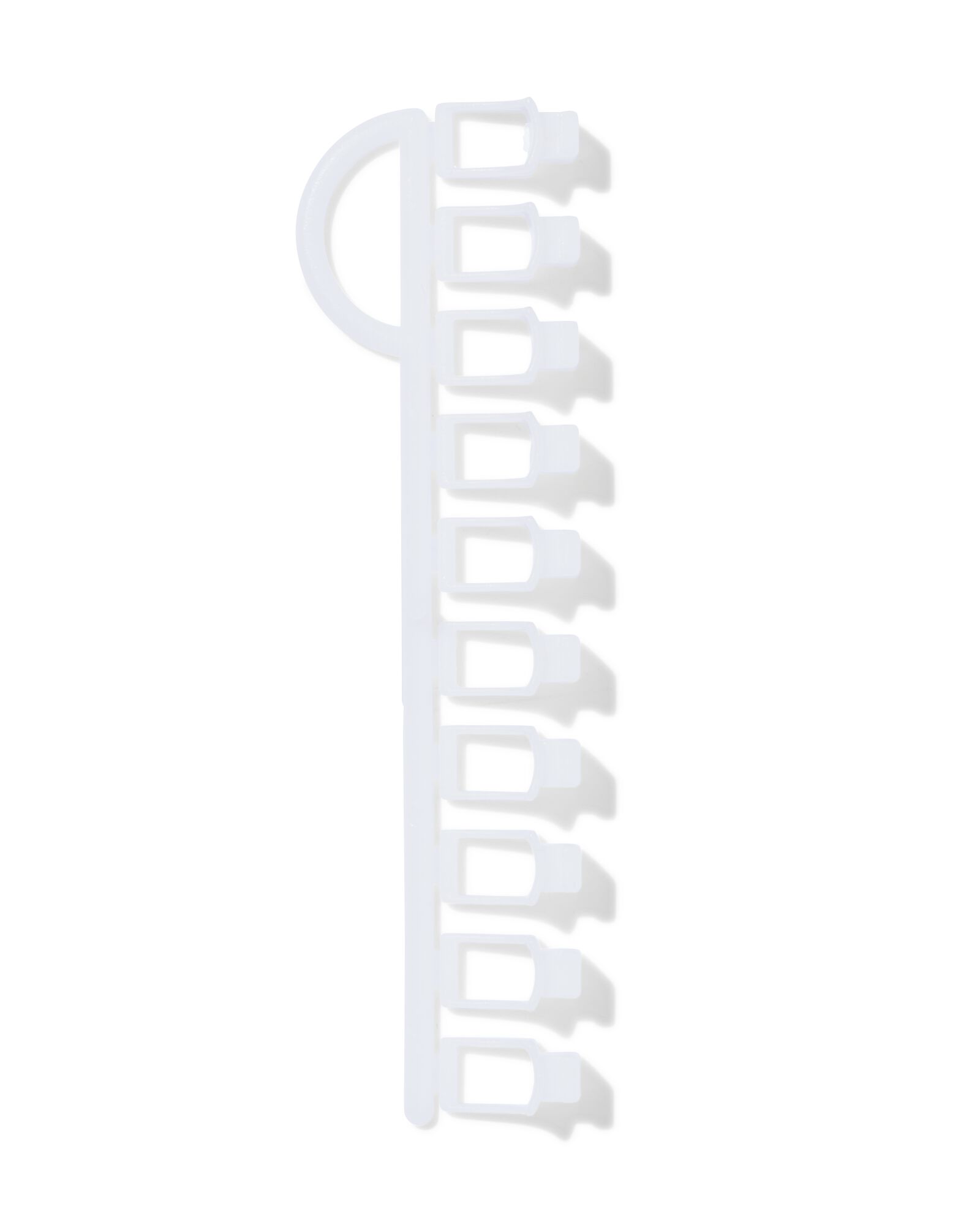 patins pour rails en U blanc - 10 pi&egrave;ces - 7502010 - HEMA