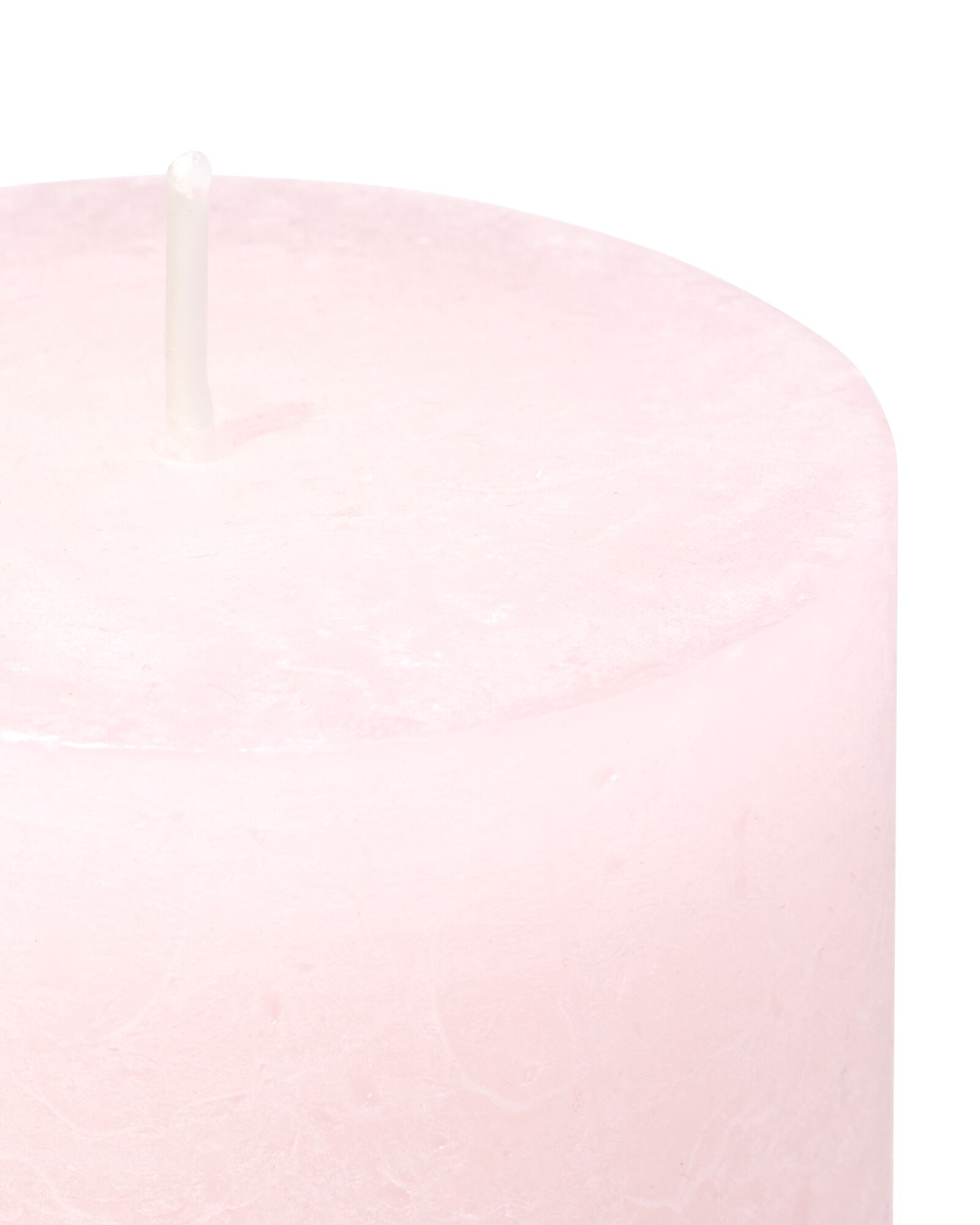 bougies rustiques rose p&acirc;le 7 x 13 - 13504108 - HEMA
