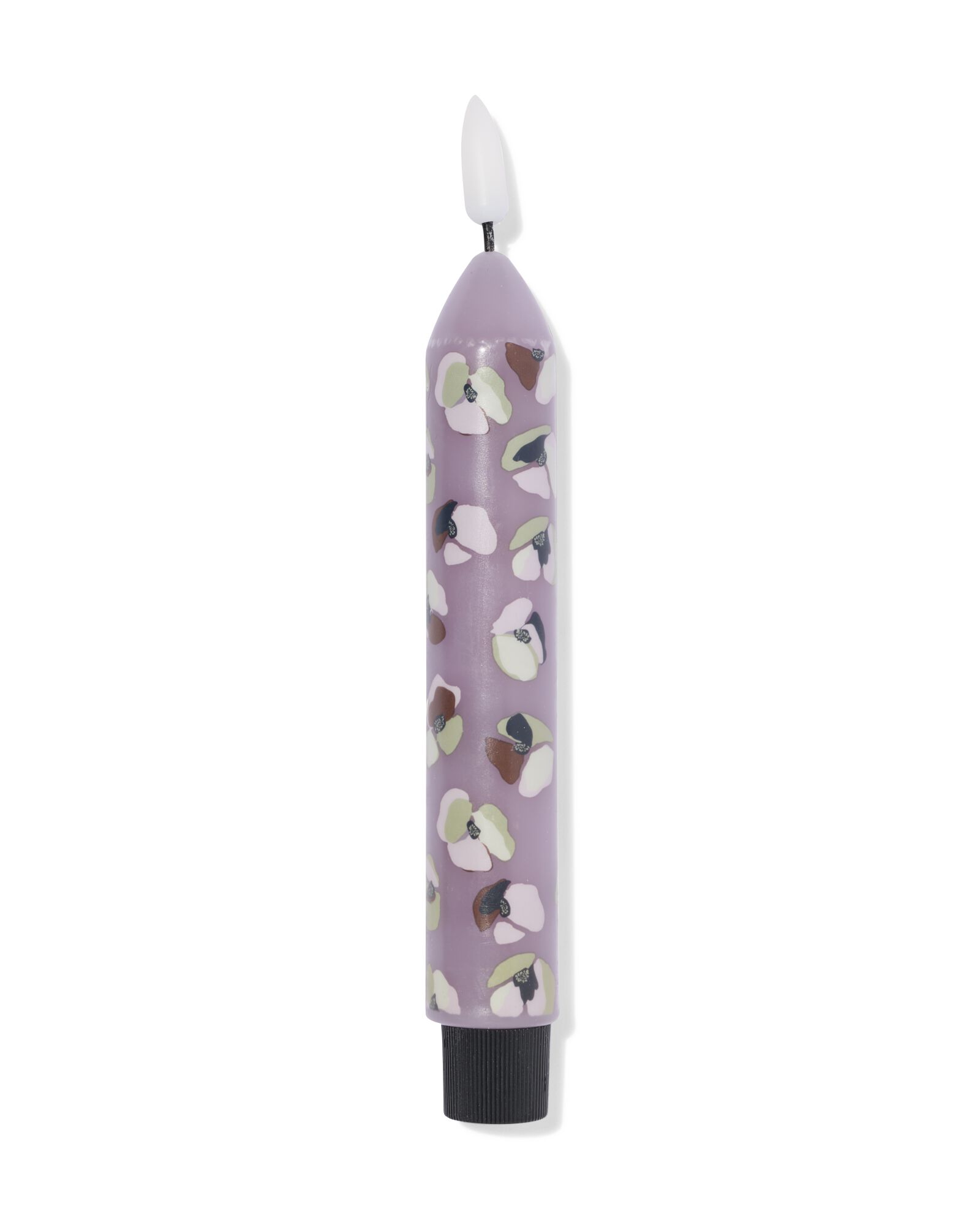 LED-Stabkerze ⌀ 2,3 &times; 20 cm, Blume, lila - 13550160 - HEMA