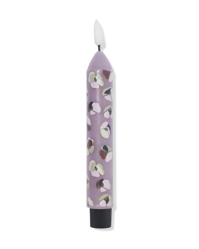 LED-Stabkerze ⌀ 2,3 &times; 20 cm, Blume, lila - 13550160 - HEMA