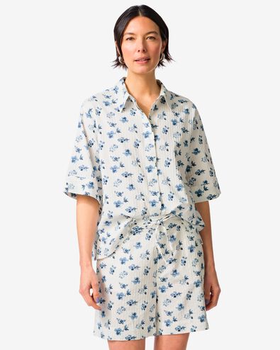 Bluse Sally Seersucker Blumen bunt bunt - 36208830MULTI - HEMA