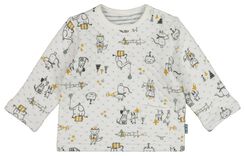 Newborn-Sweatshirt, Zirkus weiß weiß - 1000021813 - HEMA