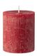 bougie rustique - 8x7 cm - rouge foncé rouge foncé 7 x 8 - 13503259 - HEMA