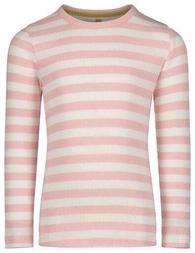 Kinder-Pyjama mit Bambus, gerippt rosa rosa - 1000021054 - HEMA