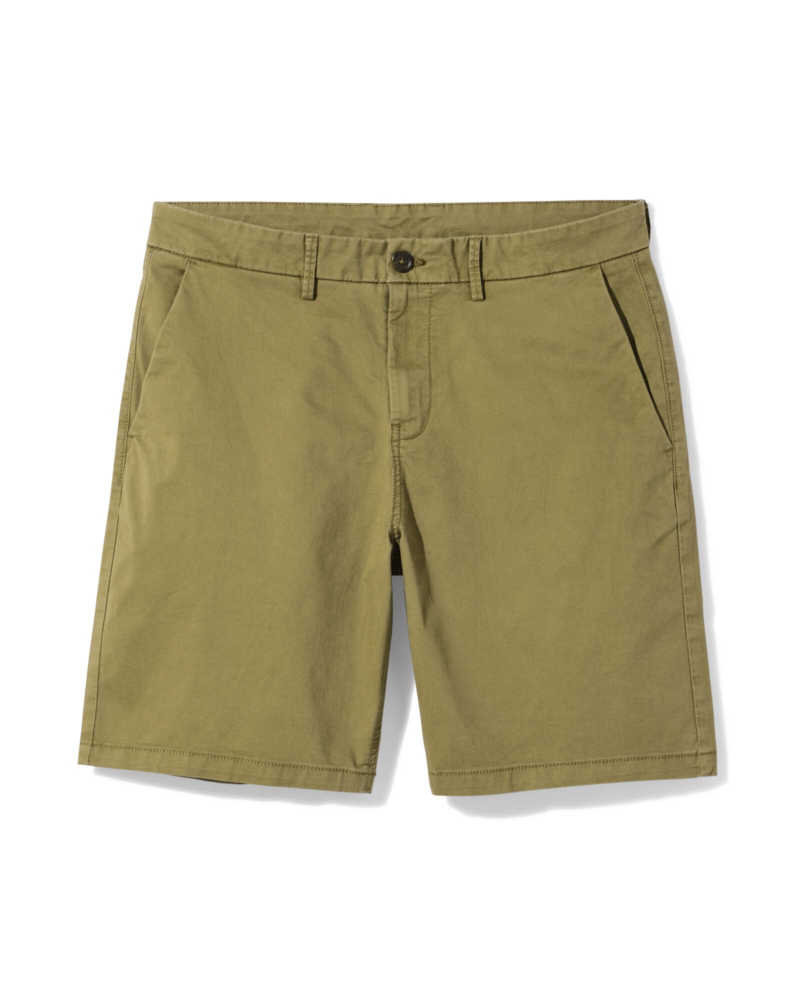 short homme Charly coupe r&eacute;guli&egrave;re chino vert moyen vert moyen - 2140910MIDGREEN - HEMA