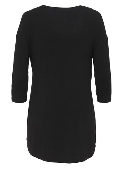 t-shirt de nuit femme noir - 1000008776 - HEMA