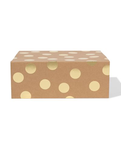 boîte pliable 23 x 18 x 9 cm kraft - 14710306 - HEMA