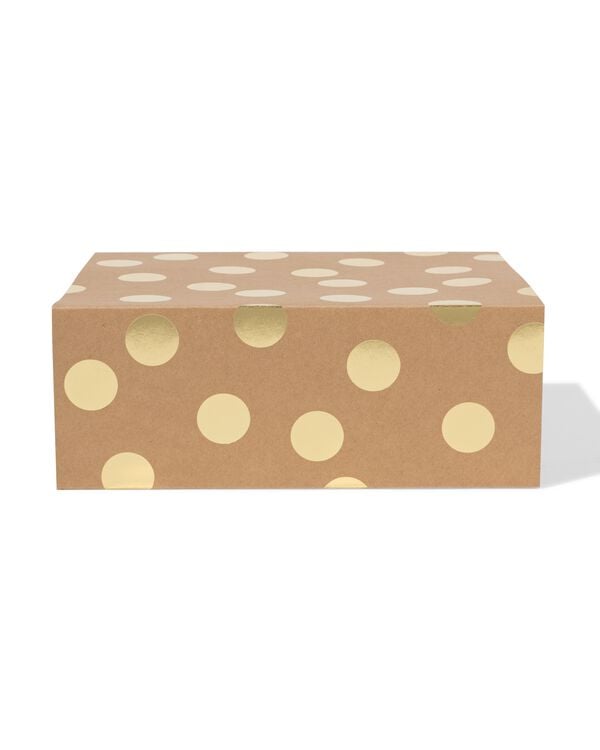 boîte pliable 23 x 18 x 9 cm kraft - 14710306 - HEMA